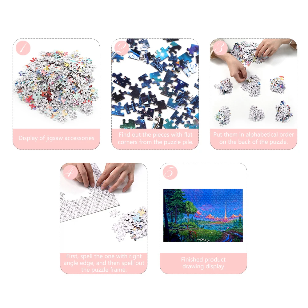 

1000pcs DIY Natural Rural Jigsaw Paper Cartoon Puzzle Toys Decoration Gift