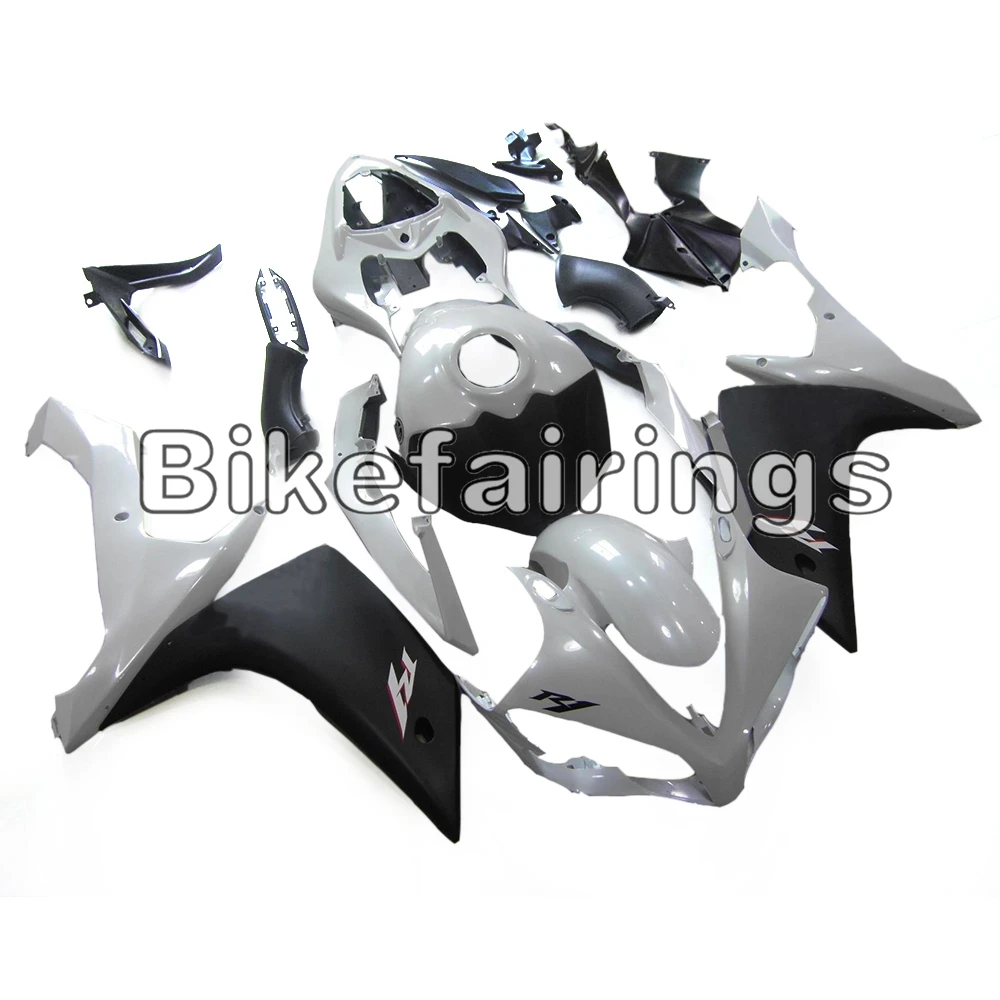 

Pearl White and Matte Black Upper Panels For Yamaha 2007 2008 YZF1000 R1 07 08 YZF R1 Motorcycle Injection Plastic Fairing Kit