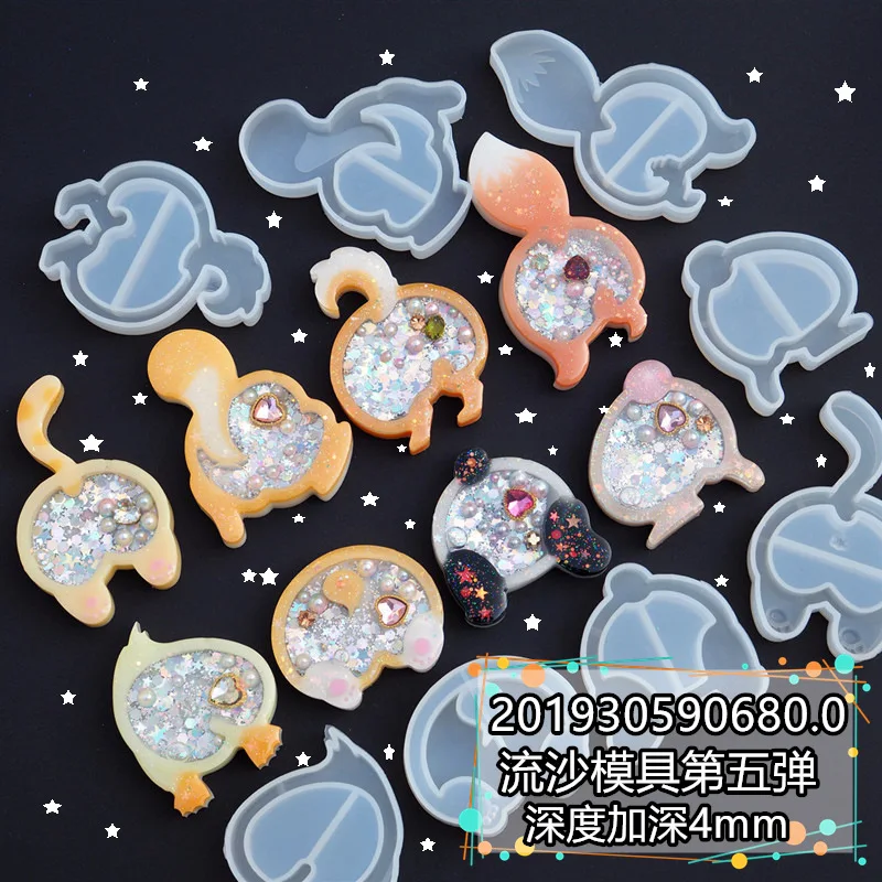 1 шт. силиконовая форма в виде животного лисы кролика | Украшения и аксессуары