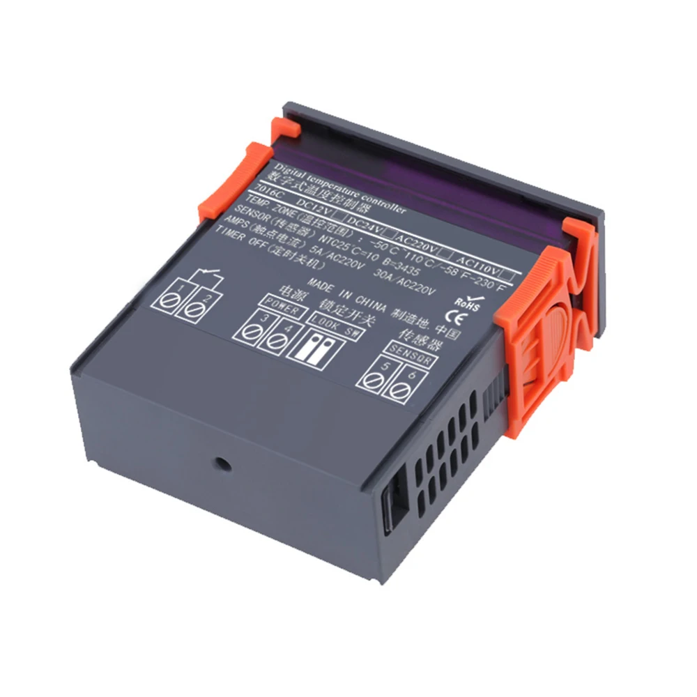 W7016C цифровой дисплей термостат морозильник регулятор температуры переключатель