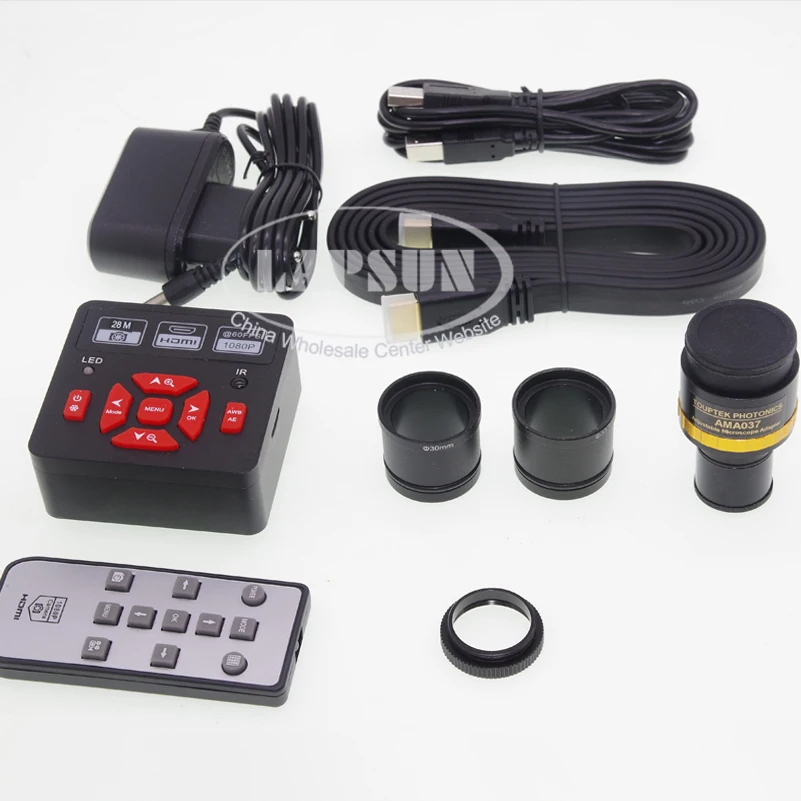 28MP 1080P 60FPS HDMI USB Industry Camera + 0.37X Focusable Microscope eyepiece Lens C-Mount Adapter 23.2mm 30mm 30.5mm | Инструменты