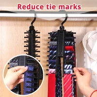 20 rows tie rack top quality belt scarf neckties hanger adjustable 360 degree rotating holder multifunctional closet organizer