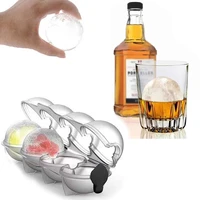 4 cavity whiskey ice cube silicone mold maker diy ice ball mold grid fusion fruit icemaker explosion proof kitchen dining bar