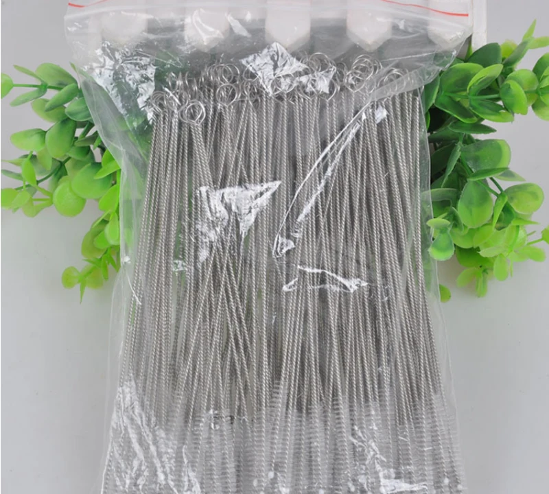 DHL3000pcs Stainless Steel Straw Cleaning Brush Nylon Straw Cleaners Cleaning Brush for Drinking Pipe Stainless Steel Glass
