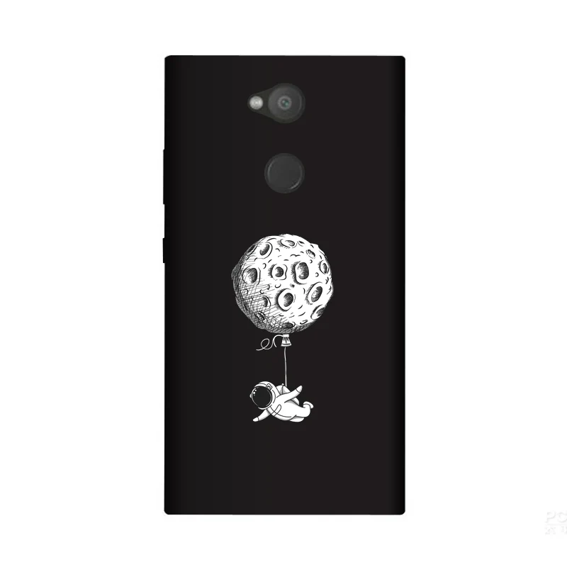 Мягкий силиконовый чехол из ТПУ для Sony Xperia L2 матовый с рисунком H3311 H3321 H4311 H4331