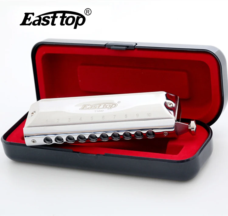 Easttop T10-40 10 отверстий 40 тон дизайн музыкальный инструмент модная Хроматическая гармоника