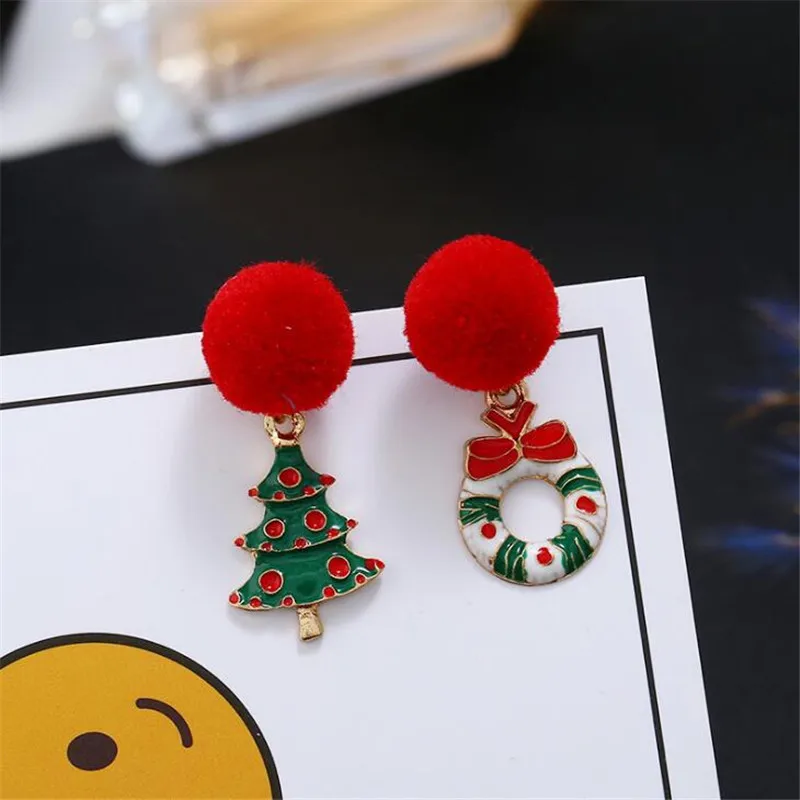 DIY рождественские Висячие серьги для женщин модные ювелирные изделия интересные