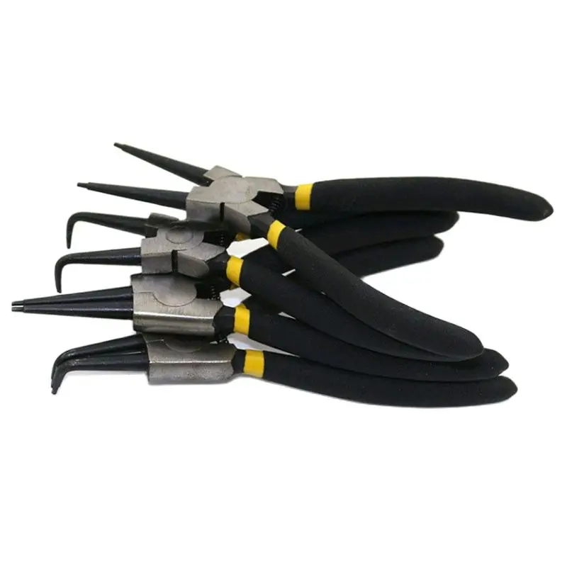 

Circlip Plier Snap Ring Plier Spring Pliers Internal External Curved Straight Tip Circlip Snap Ring Plier