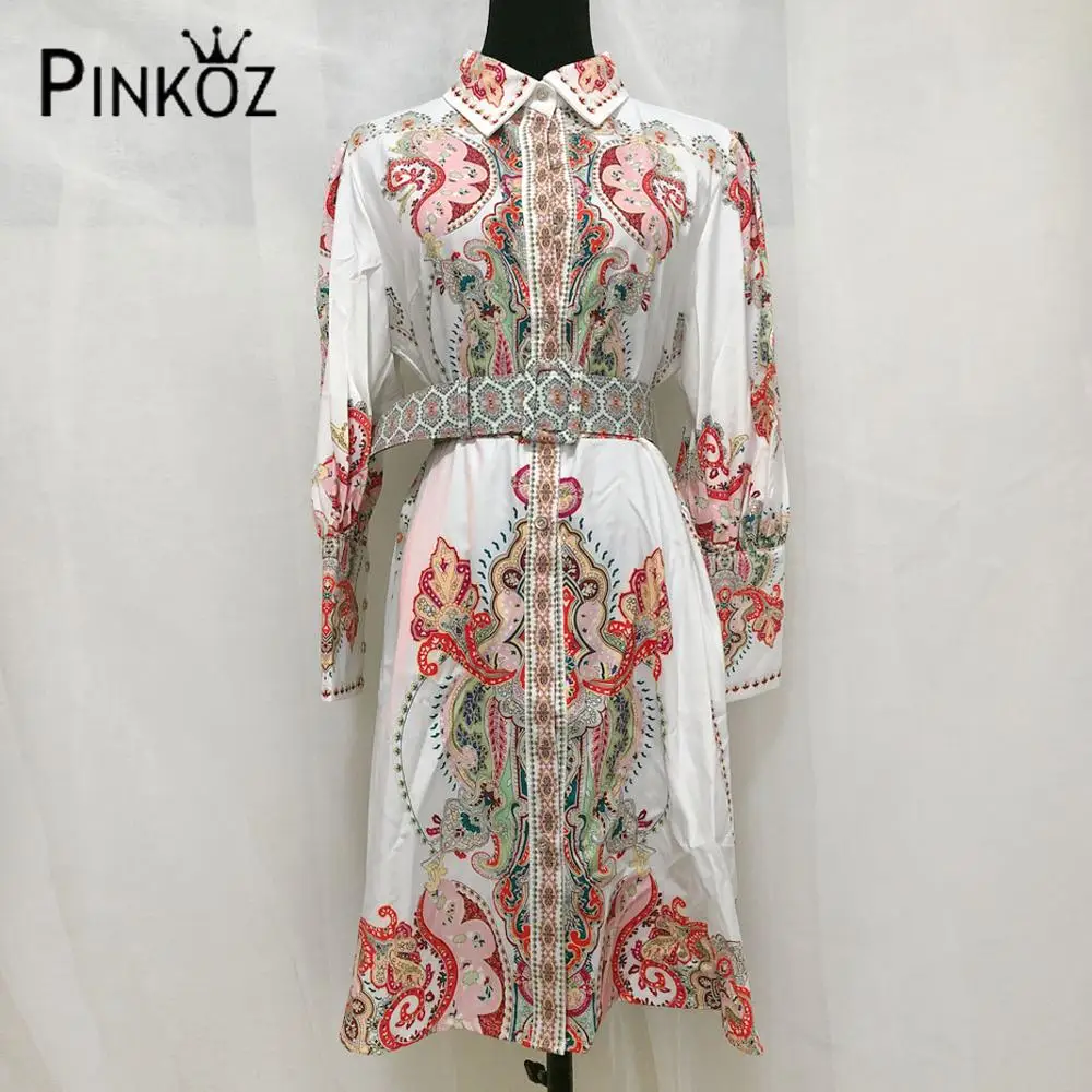 Женское винтажное платье Pinkoz элегантное вечернее в стиле дворца с принтом и