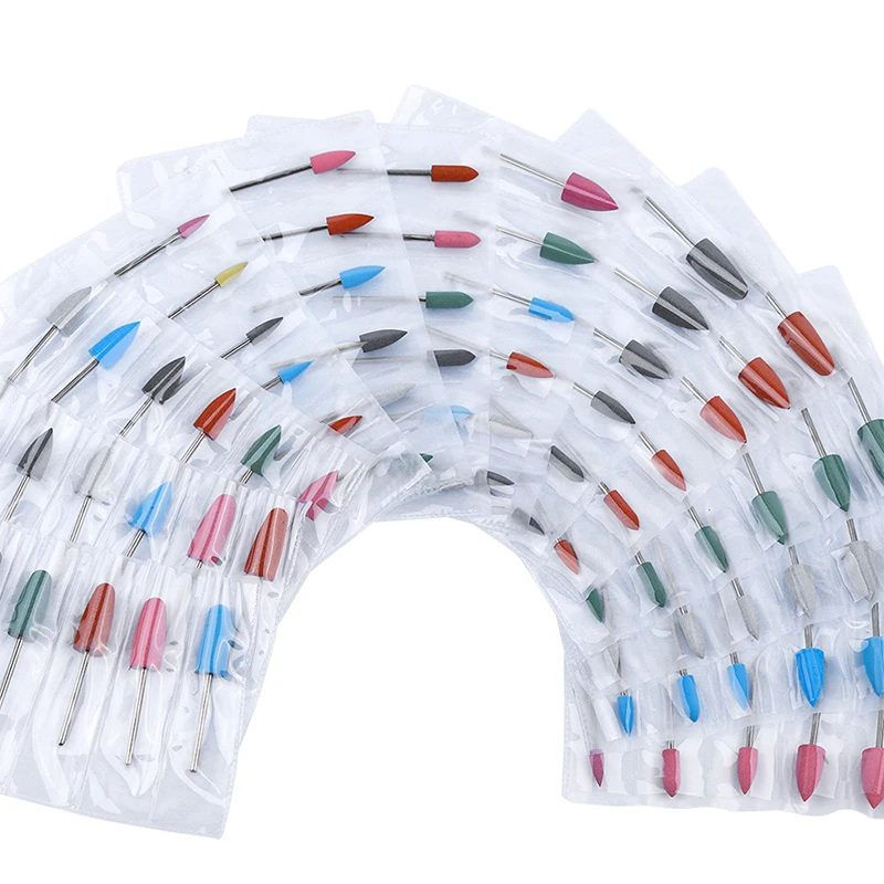 Набор фрез для маникюра 6 шт. резиновая силиконовая Машинка педикюра