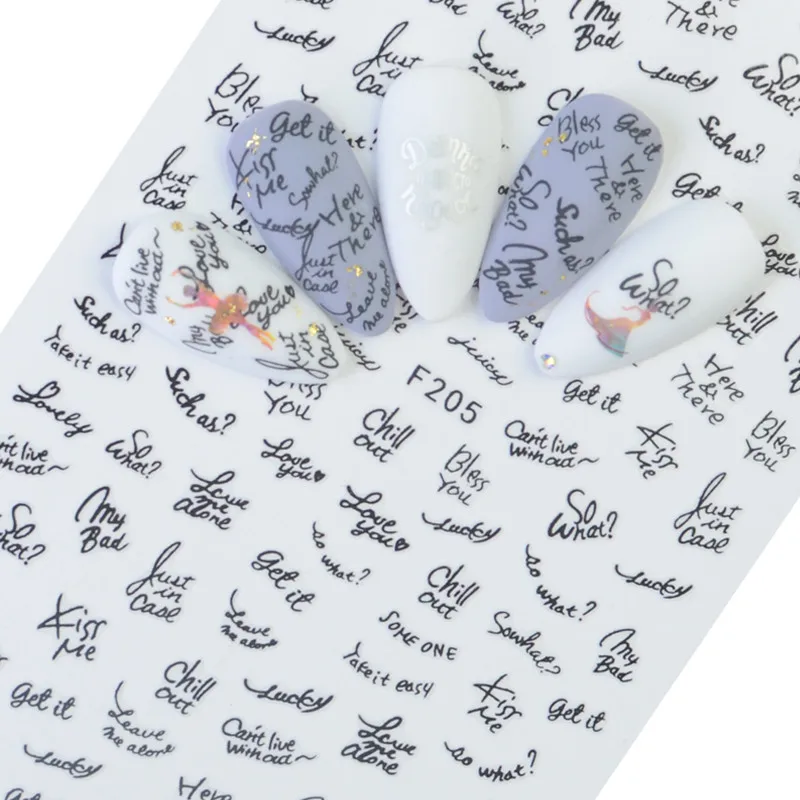 

1 Sheet White Flower Lace Mix Patterns Necklace 3D Nail Sticker Nail Art Ultra thin Back Gummed Decal Tips Wraps DIY Decorations