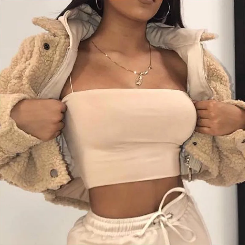 

Women Solid Camisole Tanks Top Crop Tops 2022 Summer Sleeveless Basic Camis Casual Slim Fit Sexy Shirts Tops Female