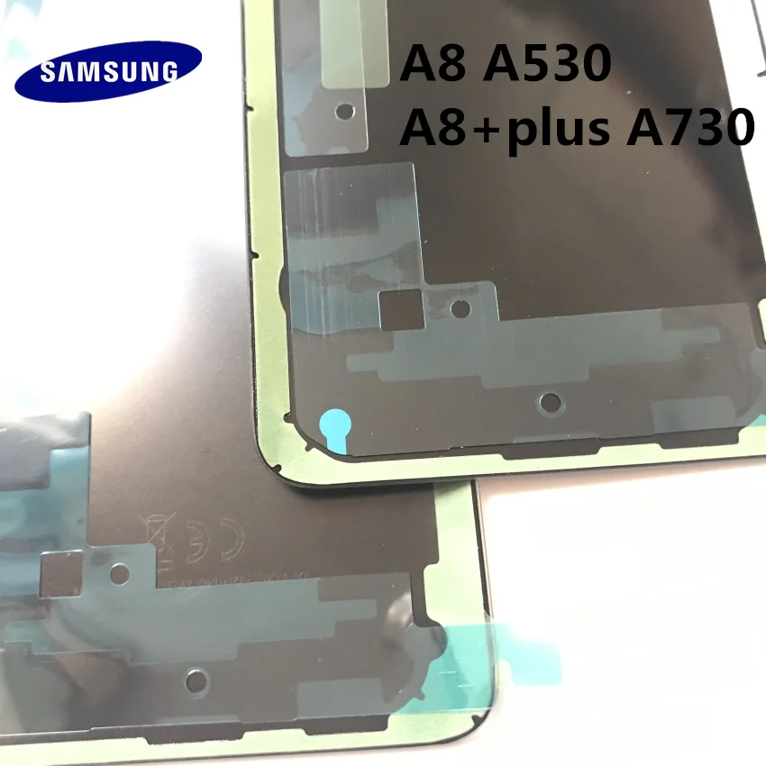 Замена A8 + оригинальная задняя панель аккумуляторная стеклянная крышка для Samsung