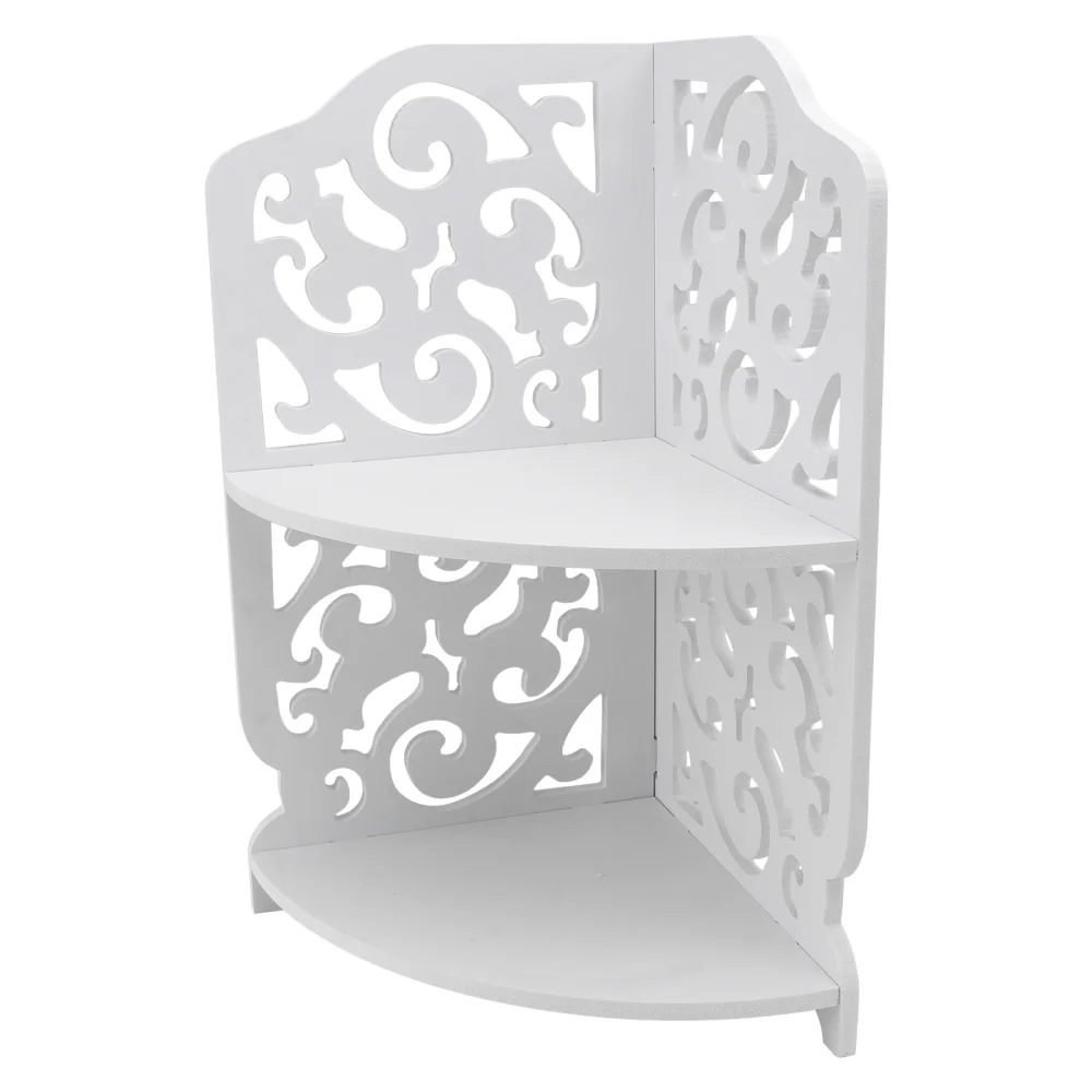 

1pc Bathroom Storage Rack Two-layer Storage Rack Bathroom Sundry Rack (White)