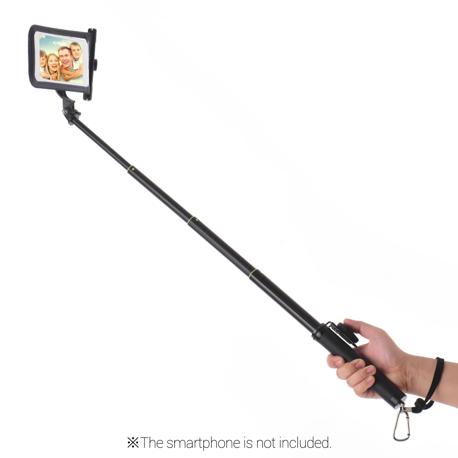 Waterproof Dry Bag Cell Phone Pouch Case &amp Extendable Selfie Stick with BT Remote Control Lanyard for Swimming Diving Travel |