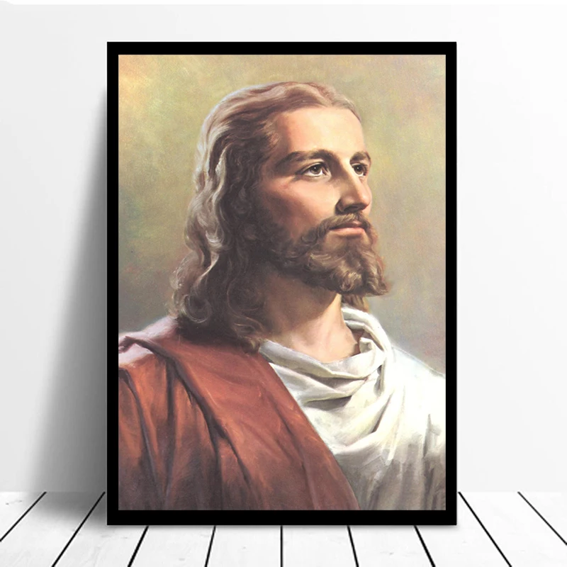 

Portrait Of Jesus Christ Religion Canvas Posters Prints Wall Art Painting Decorative Picture Living Room Modern Home Decoration