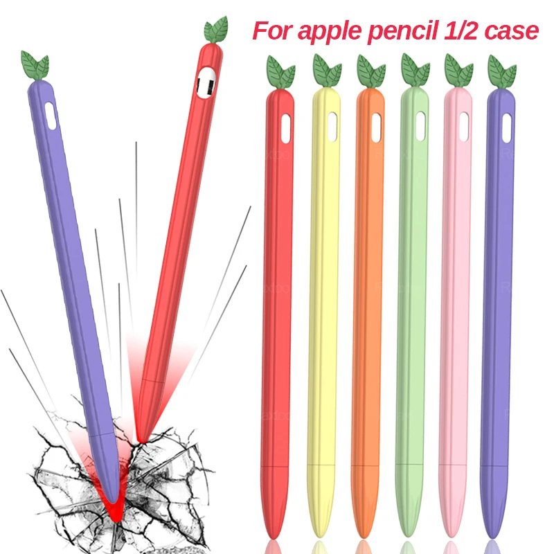 Pencil1/2 "Веселые фрукты Силиконовый Футляр чехол на для карандаша от Apple 1 2