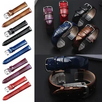watch strap female lizard pattern beaded leather genuine cow 12mm 22mm needle buckle general style cow leather watch strap