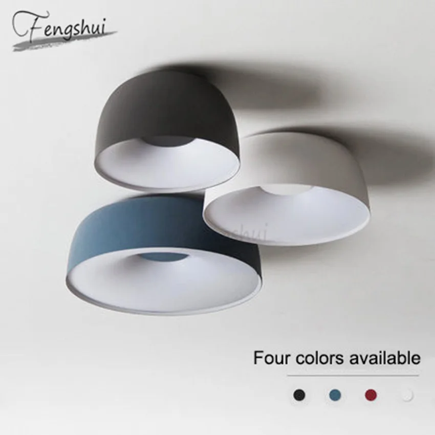 Скандинавский светодиодный потолочный светильник Macaron в минималистическом