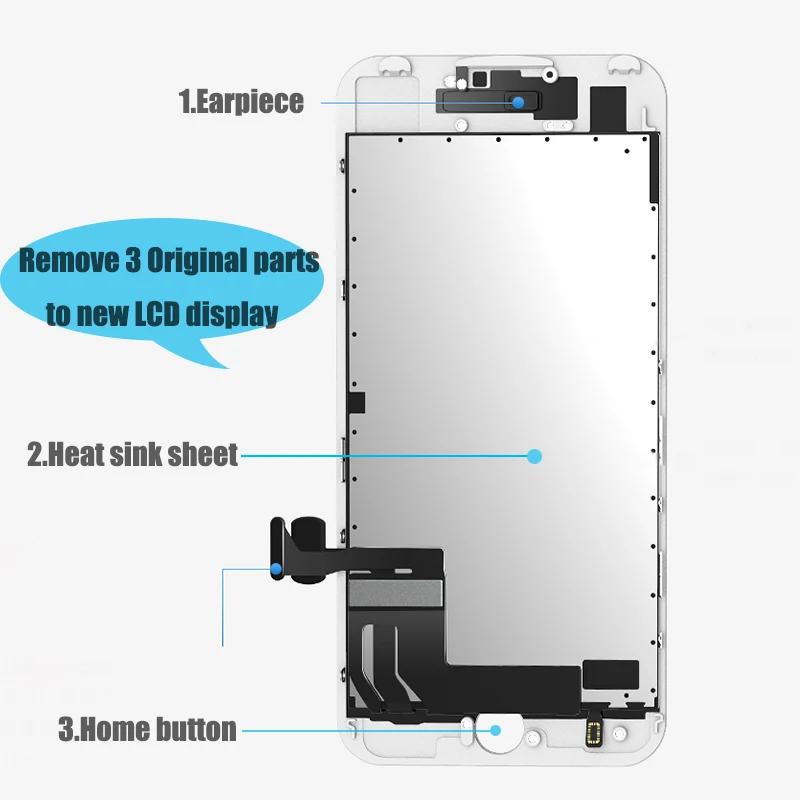 BFOLLOW Оригинальный ЖК дисплей в сборе для iPhone 7 Plus AAA экран дигитайзер Замена