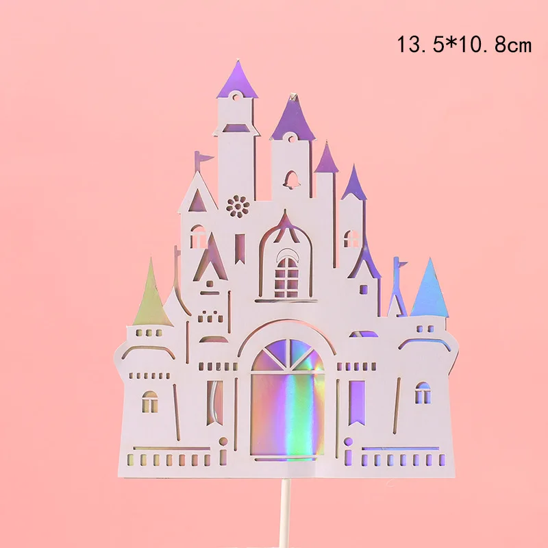 Креативные флаги в виде замка украшение для торта на день рождения свадьбу