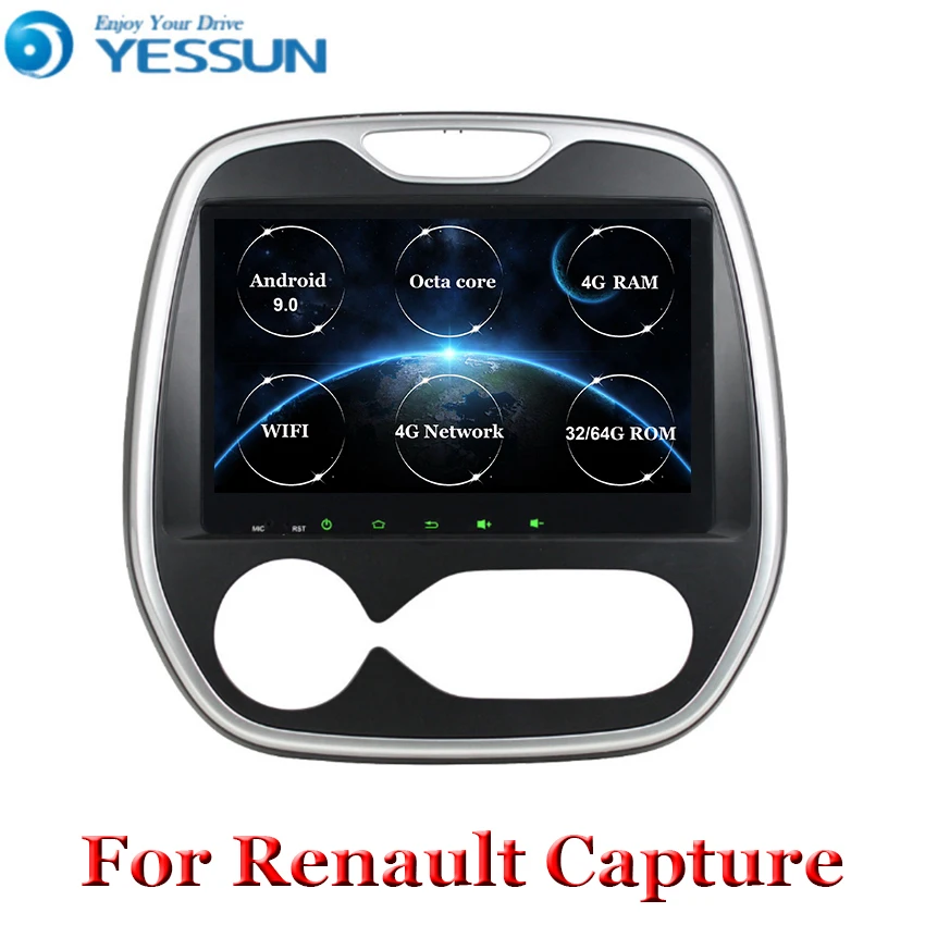 Android 9 автомобильный DVD мультимедийный плеер для Renault Captur MT AT 2011 2012 2013 2014 2015 2016 2017 GPS