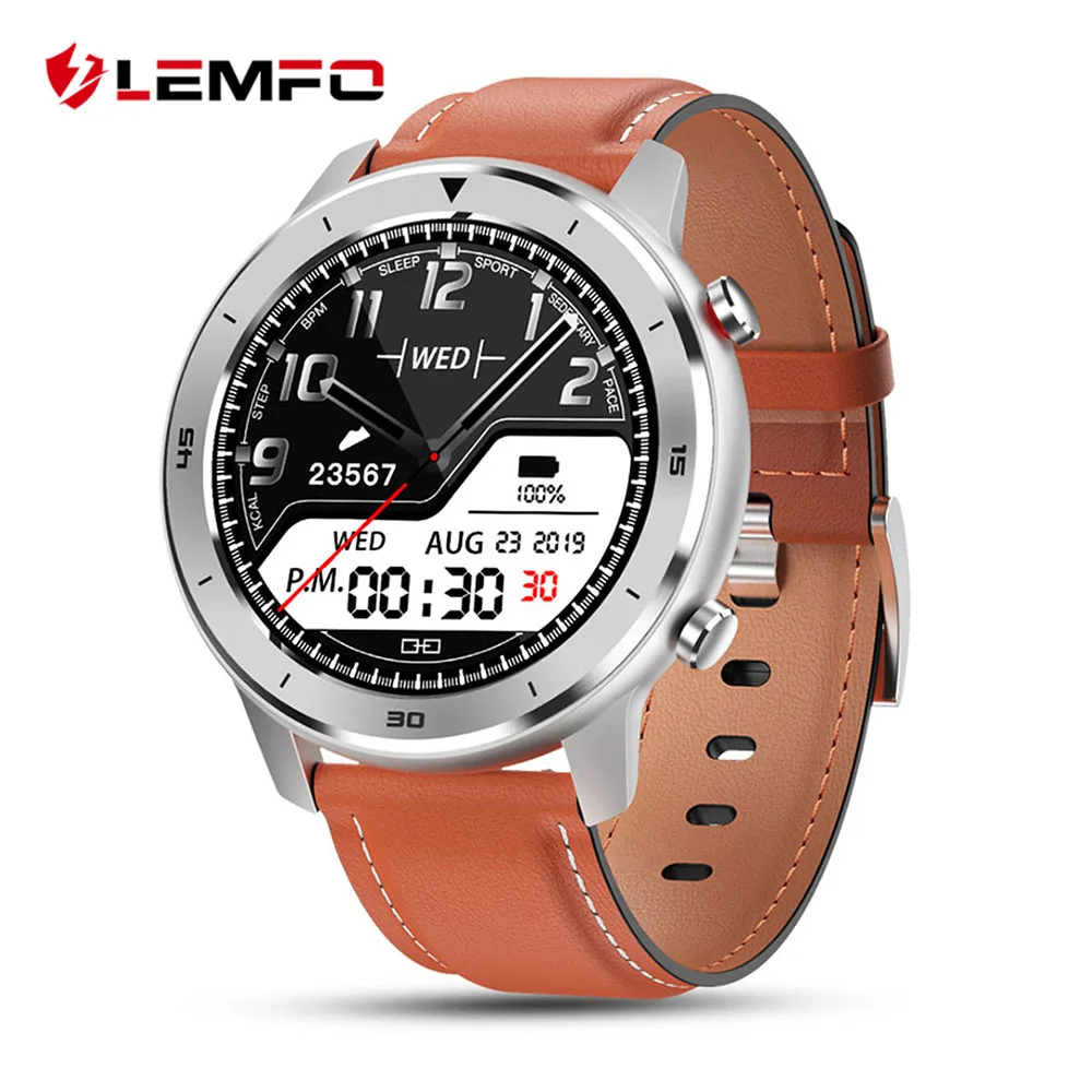 

LEMFO DT78 Full Round Touch Display Smart Watch Men IP68 Waterproof Heart Rate Blood Pressure Monitor 5 Days Standby Smartwatch