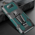 Противоударный чехол для Xiaomi Poco M3 X3 NFC Redmi Note 10 pro 9 9S 7 8 5 9A 9C, Прочный Гибридный чехол-подставка для Xiaomi POCO X3