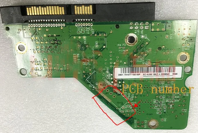 

2060-701477-002 for WD 3.5 SATA Hard Drive Disk PCB HDD Repair Data Recovery Logic Board