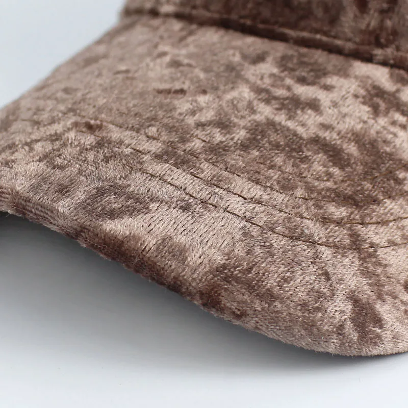 Бейсболка из искусственного бархата для мужчин и женщин модная зимняя