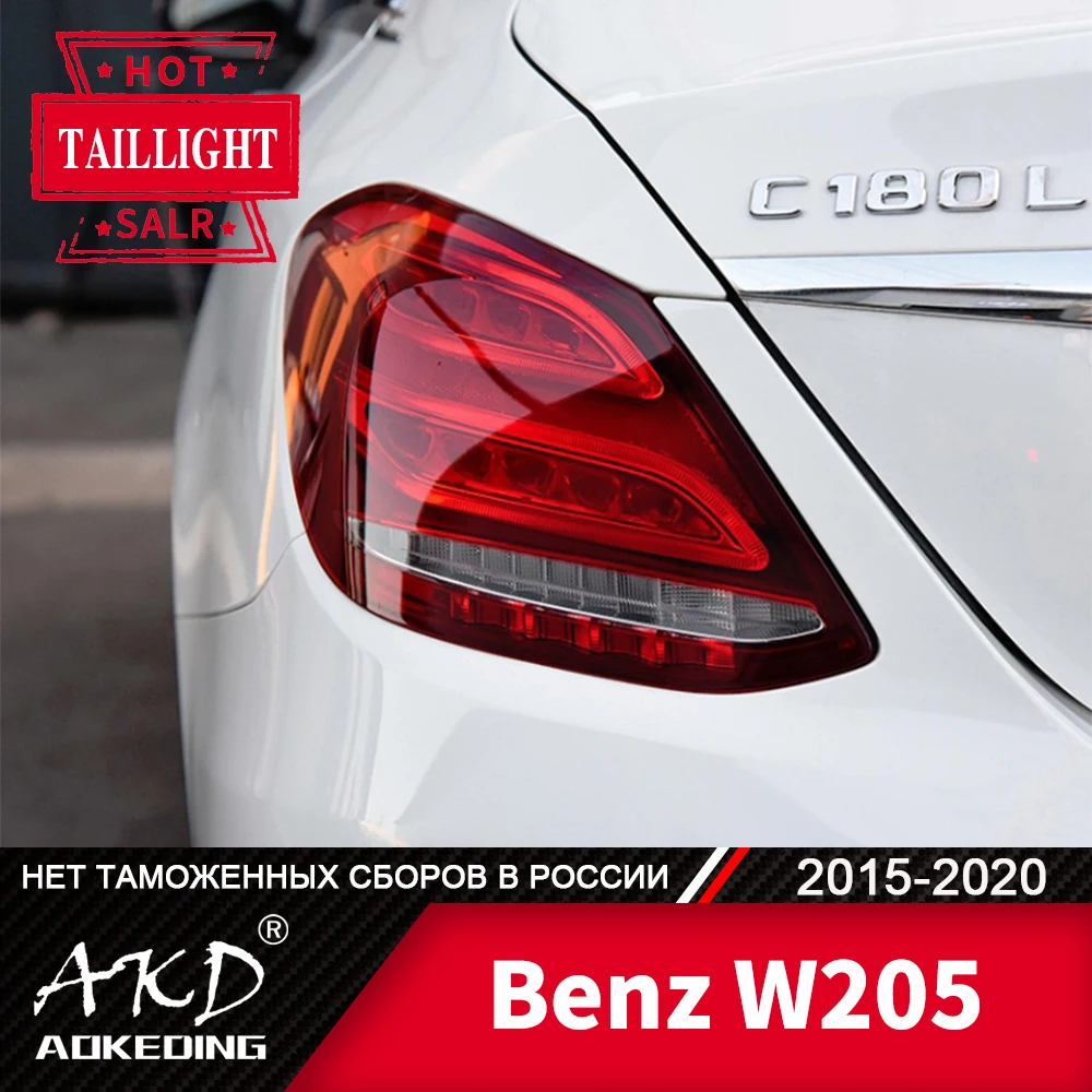 

Tail Lamp For Car Benz W205 2015-2019 C180 C200 C260 C300 LED Tail Lights Fog Lights Daytime Running Lights DRL Cars Accessories