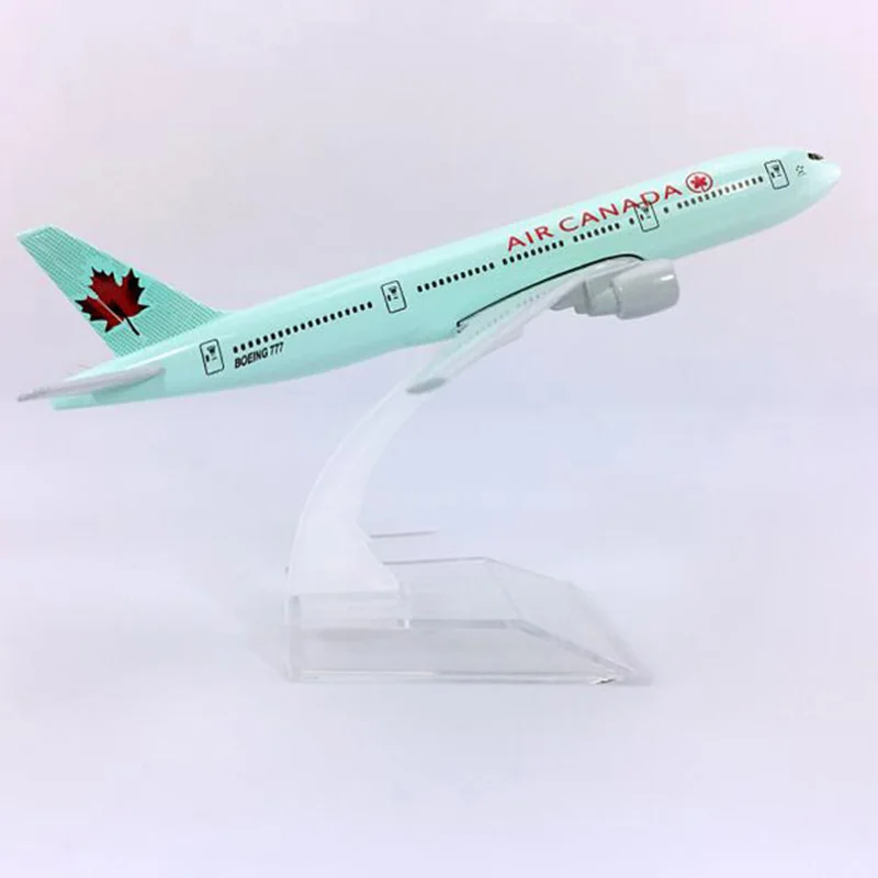 16 см масштаб 1/400 фотомодель самолета Air Canada с базовым сплавом Коллекционная