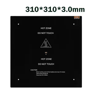 3d printer parts aluminium heatbed mk3 3103103mm 12v black mk3 hotbed latest for hot bed support 12v24 for creality 3d cr10 free global shipping