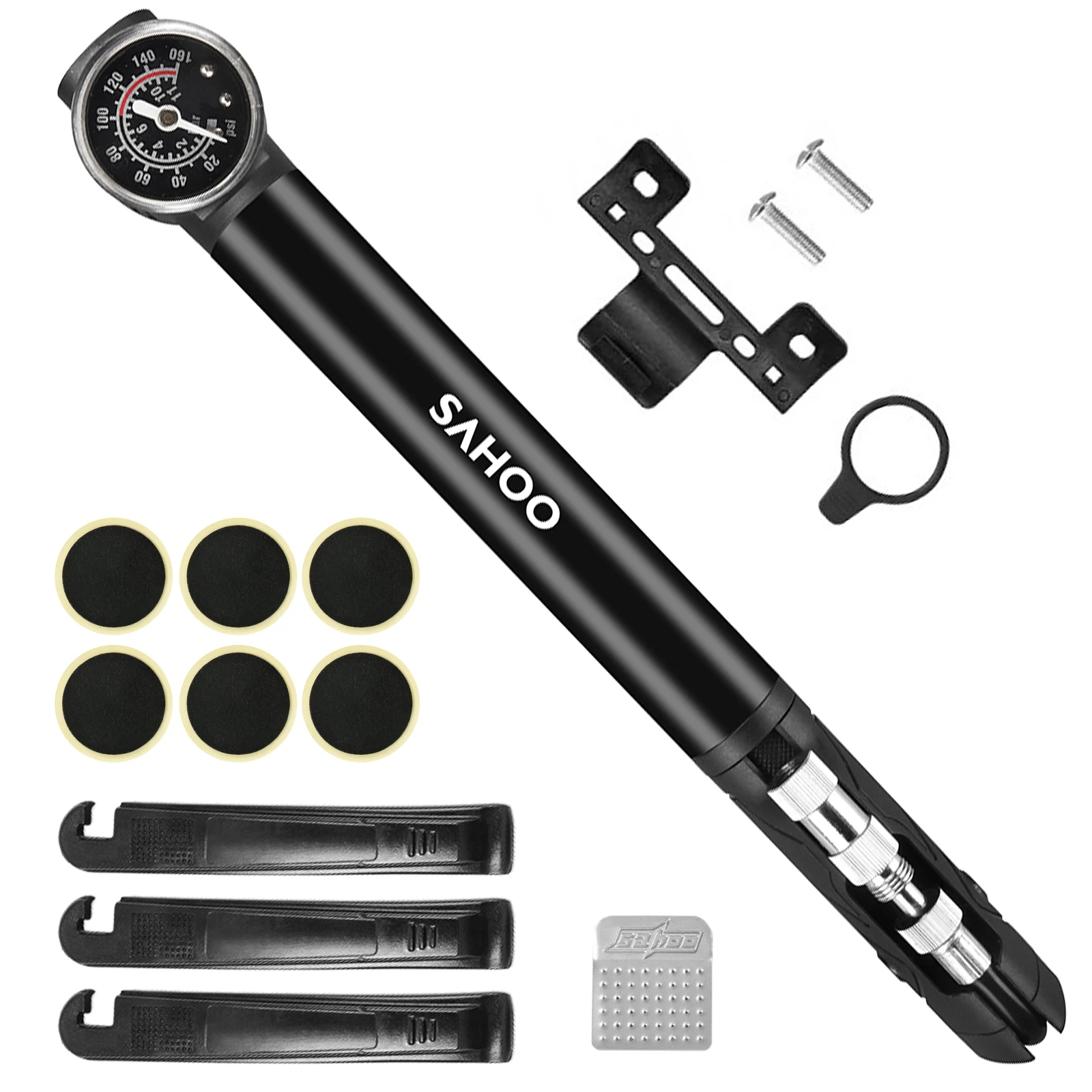 

Mini Bike Pump With Tire Repair Kit Portable Mountain Bike Repair Tools Kit Bike Maintenance Tool High Air Pressure Tool