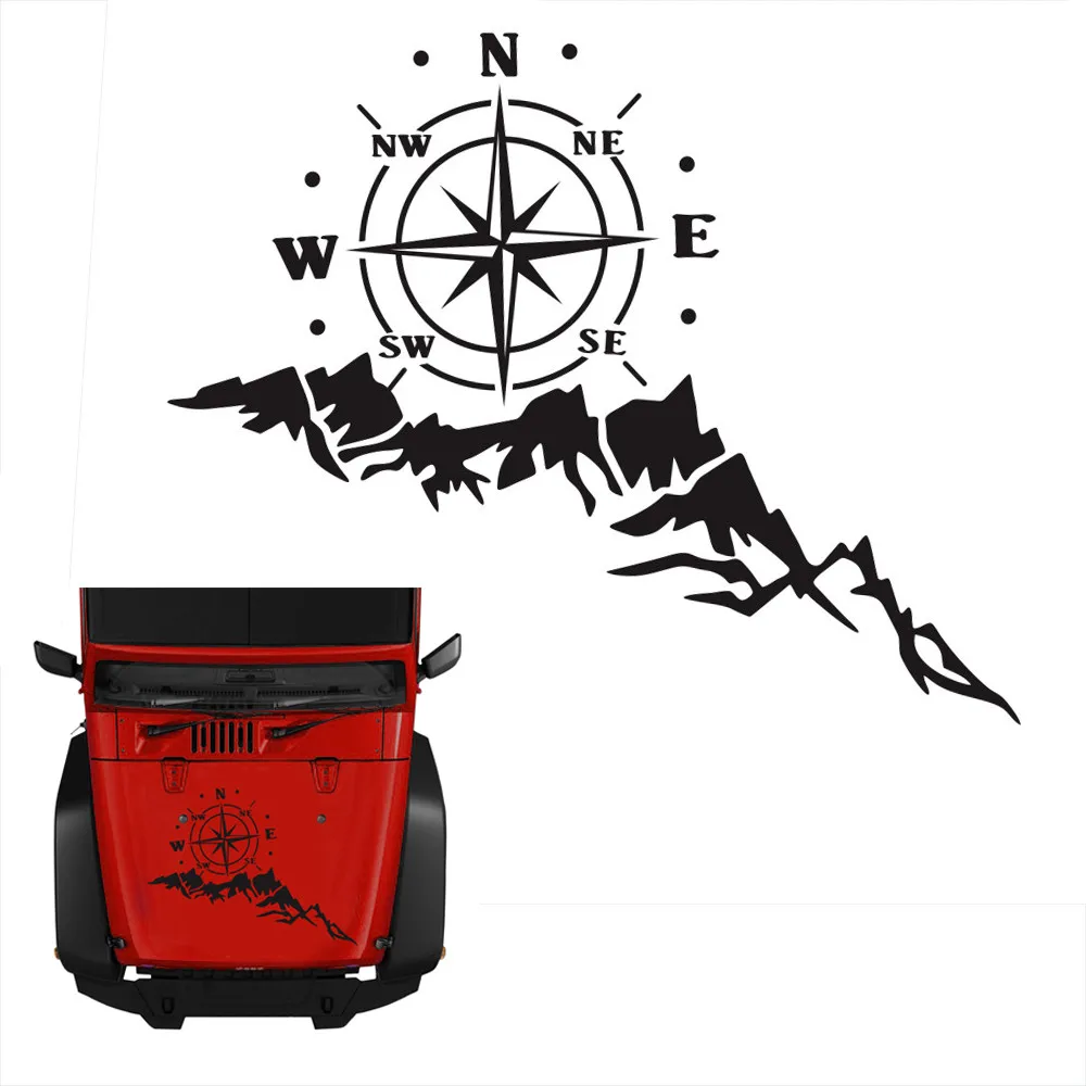 

Decal Body Sticker Graphics Motorhome Hood Van Waterproof 1PC Black Car