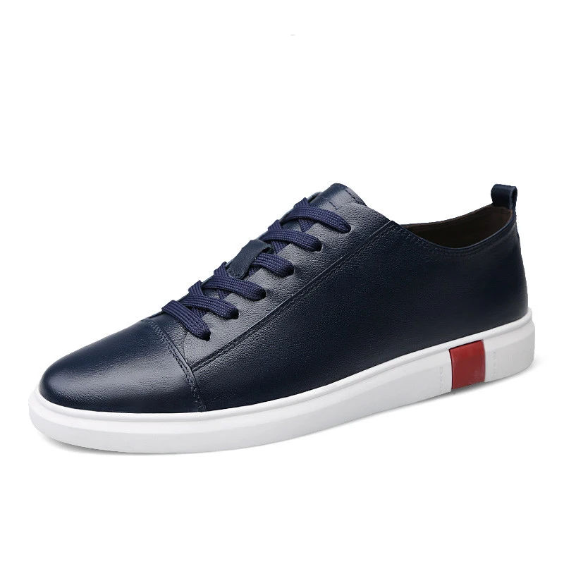 Мужские туфли ручной работы из натуральной кожи повседневные кроссовки на