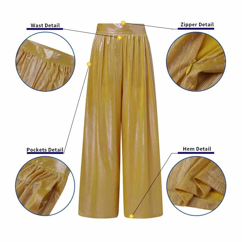 2022 модные длинные брюки VONDA на молнии палаццо осенние женские повседневные