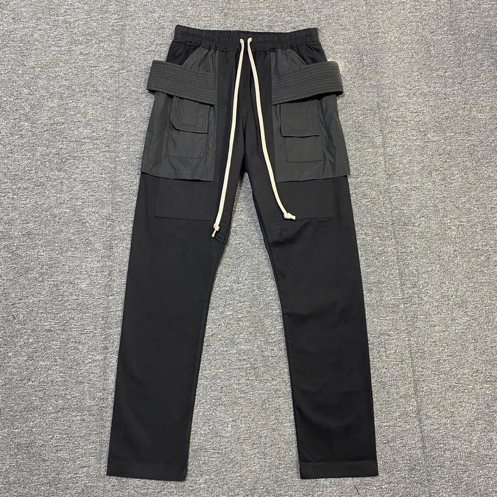 

Брюки-карго Seak мужские/женские в готическом стиле, повседневные спортивные штаны-султанки, легкие однотонные свободные черные, размеры XL, н...