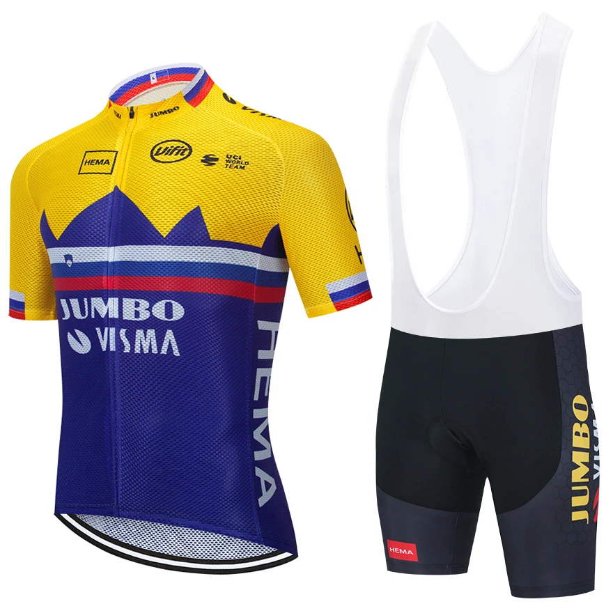 

TEAM JUMBO Cycling Jersey Bike Shorts Sportswear Mtb Ropa Summer Quick Dry Breathable BICYCLING Maillot Culotte Suit