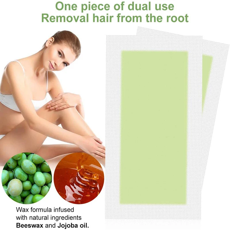 60 шт. бумага для восковой ленты полоски удаления волос двухсторонние бумаги с