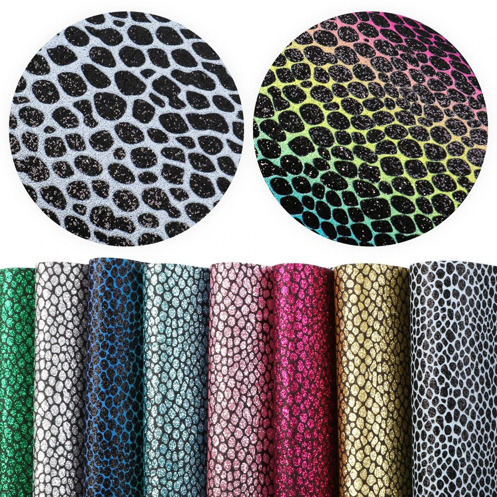 David accessories 20*33cm блестящая ткань Золотые листы из искусственной кожи блестки