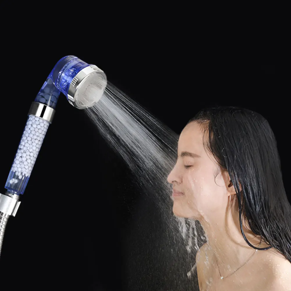 Насадка для душа с ионным фильтром съемная душевая лейка высокого давления 3