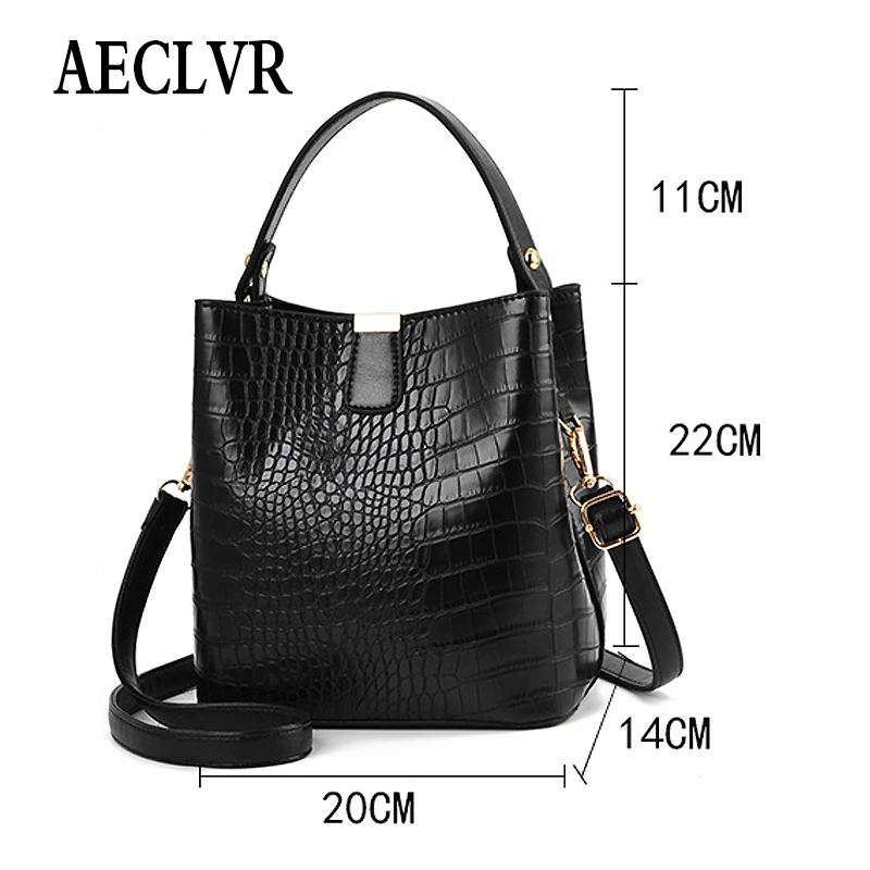 AECLVR модные большие сумки-тоут из кожи аллигатора женские сумки с узором