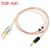 top hifi 2 53 54 4mm balanced single crystal copper headphone upgrade cable for hd700 hd 700 m1060 m1060c headphones