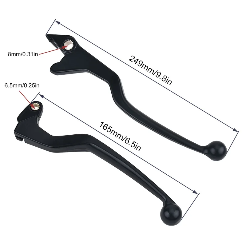 

SPEEDWOW Universal Motorcycle Brake Clutch Handle Lever Clutch Lever And Front Brake Lever For Yamaha Suzuki Honda