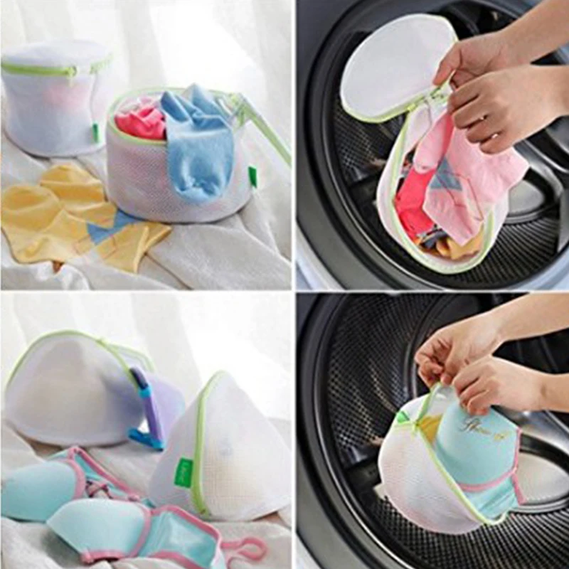 

6pcs/set New Travel Laundry Makeup Bag Bra Underwear Cosmetic Pouch Mesh Net Wash Bag Zipper Bag