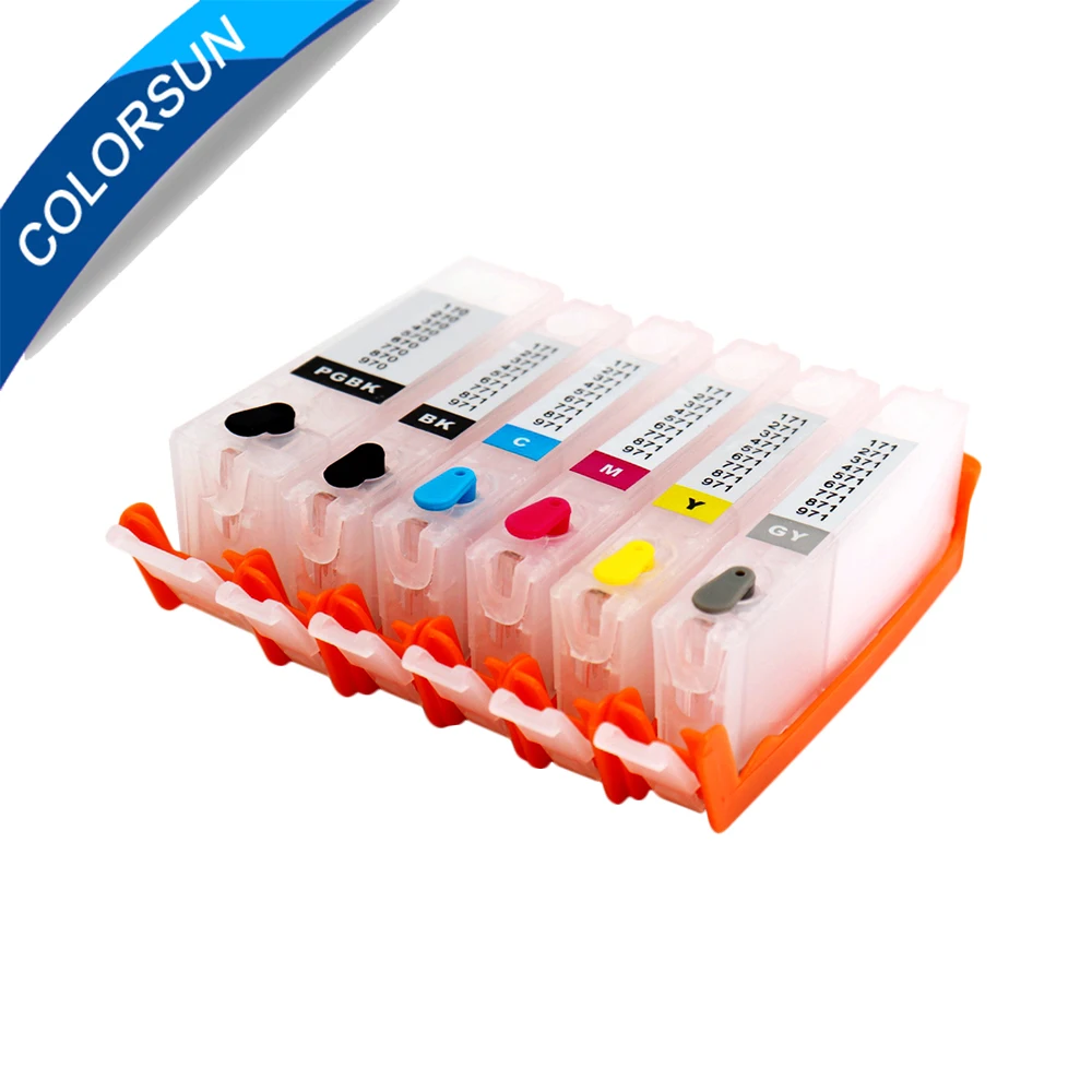 Картридж с чернилами для принтера Canon PIXMA MG7710 MG6810 MG5710 6 цветов|ink cartridge colors|ink newsink 901 |