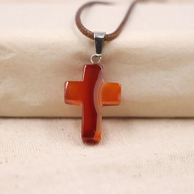 Jinzeyi Горячее предложение разноцветное ожерелье в форме Креста Иисуса из