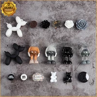 1pcs balloon dog croc charms designer diy bling doll shoes party decaration for croc jibs clogs kids women girls gifts