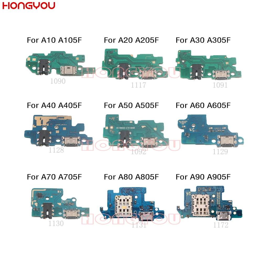 Гибкий кабель для Samsung A10 A105F A20 A205F A30 A305F A40 A50 A505F A60 A70 A80|Шлейфы мобильных телефонов|